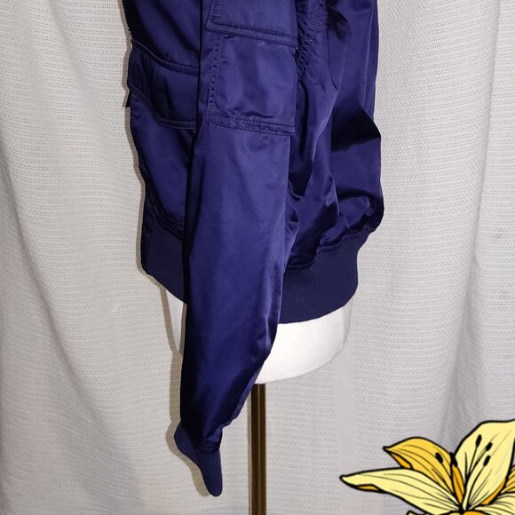 Gap blue bomber jacket w/ pink lining | Womens | Size Small - Picture 9 of 15